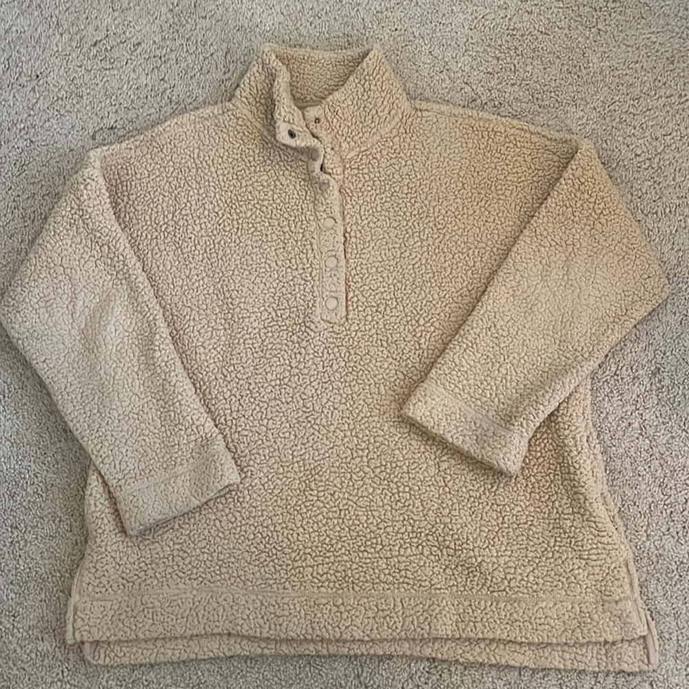 Aerie teddy quarterzip